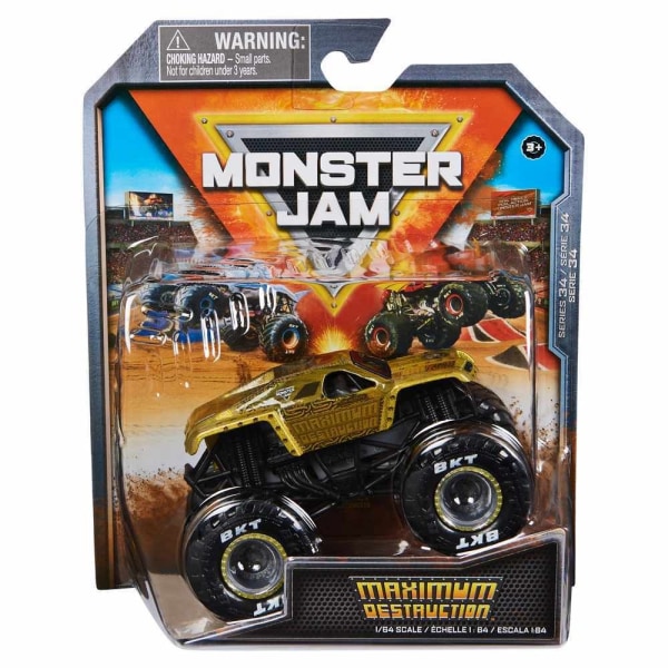 Monster Jam 1:64 Series 34 Maximum Destruction multifärg
