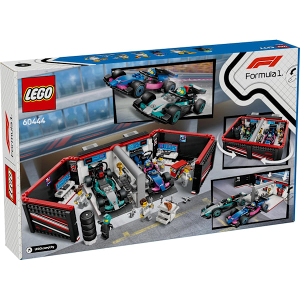 LEGO® City F1® garage & Mercedes-AMG & Alpine bilar 60444