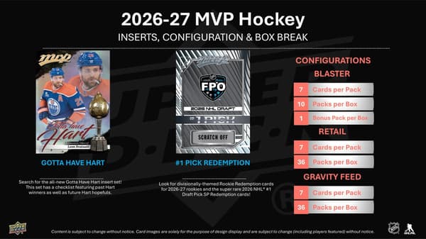 Upper Deck mvp NHL 2026-27 Hel Box 36 paket multifärg