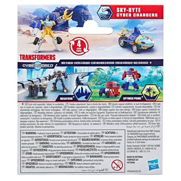 Transformers Cyberworld Cyber Changer Sky-Byte multifärg