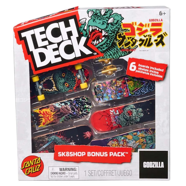 Tech Deck SK8SHOP Bonus pack Godzilla multifärg