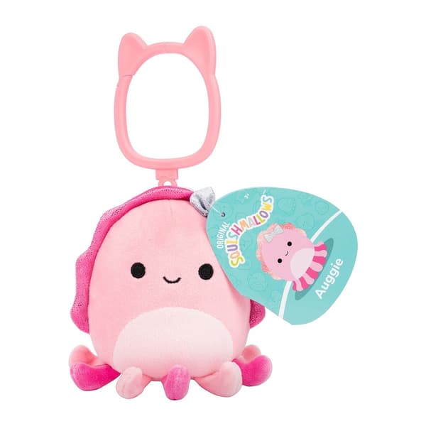 Squishmallows 9cm Clip On Auggie multifärg