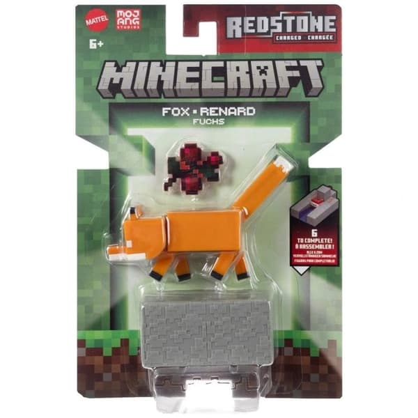 Minecraft Redstone Figur Fox multifärg