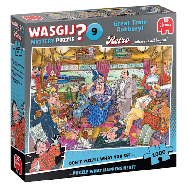 Wasgij Retro Mystery 9 The Great Train Robbery! Pussel 1000 bitar multifärg