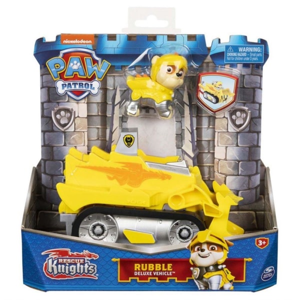 Paw Patrol Knights Deluxe Fordon Rubble multifärg