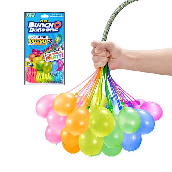 Bunch O Balloons Tropical Party 3-pack Vattenballonger multifärg