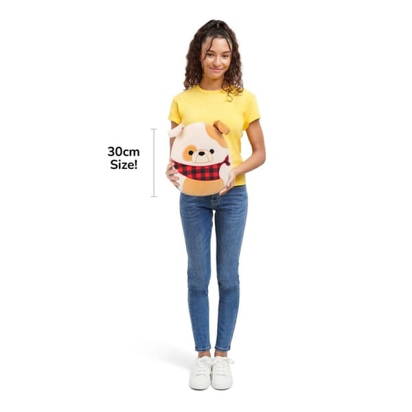 Squishmallows 30cm Brock Bulldog multifärg