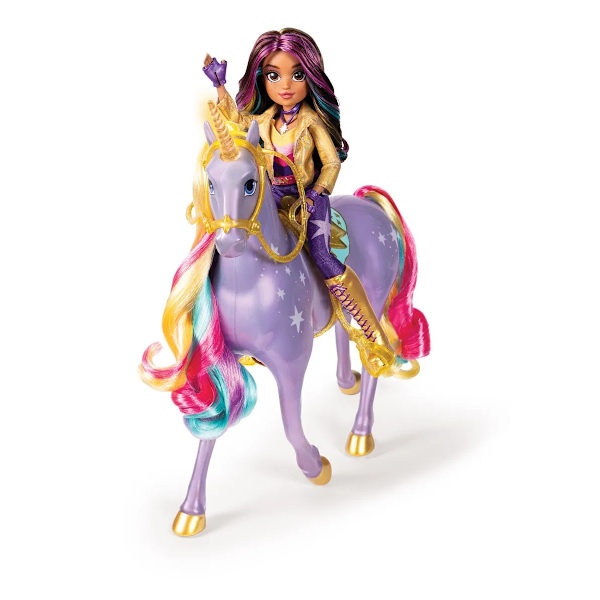 Unicorn Academy Rainbow Light-Up Wildstar 28 cm multifärg