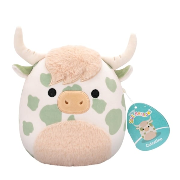 Squishmallows 19cm Celestino Highland Cow multifärg