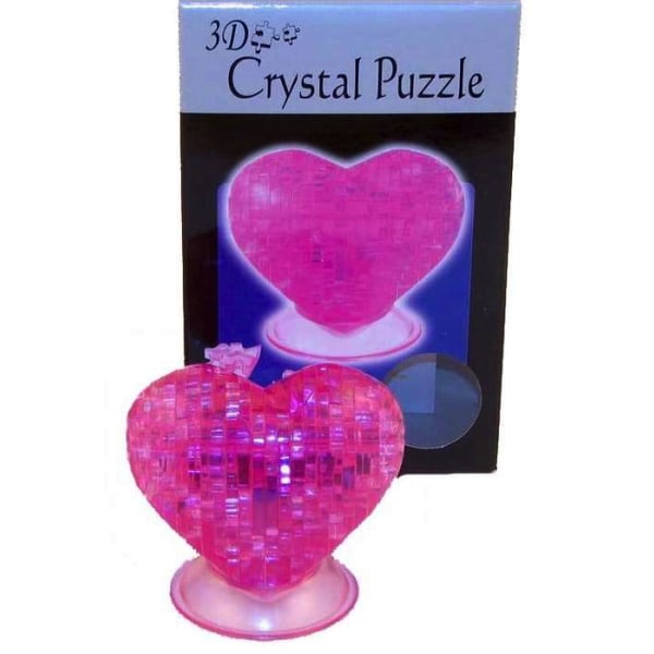 Crystal Puzzle 3D Hjärta 46 bitar
