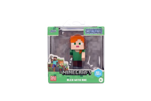 Minecraft Metallfigur 1-pack 2,5" W4 Alex with Axe