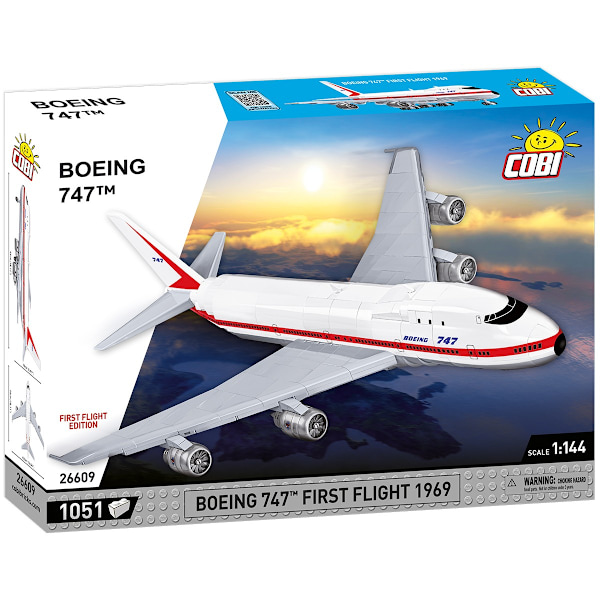 Cobi Boeing 747 First Flight 1969 1:144 26609 multifärg