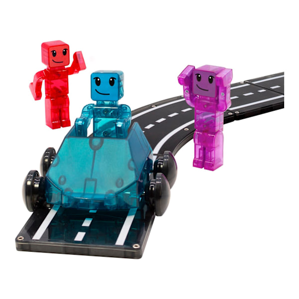 Magna-Tiles Dashers Bilar och figurer 6 delar multifärg