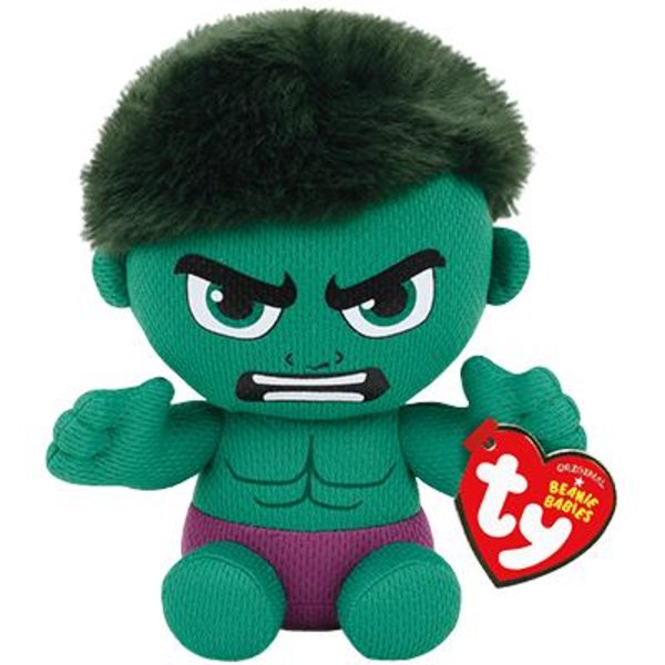 TY Marvel Beanie Babies Hulken Regular multifärg