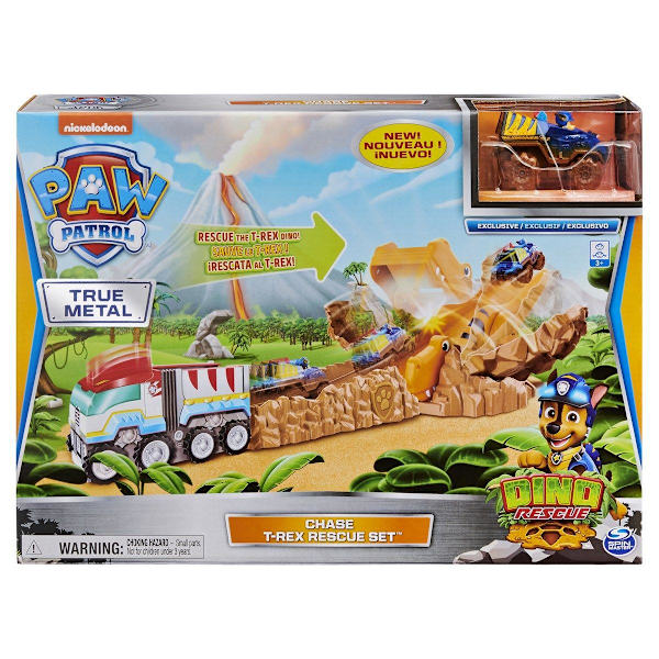 Paw Patrol True Metal Dino Rescue Chase T-Rex Rescue Set multifärg