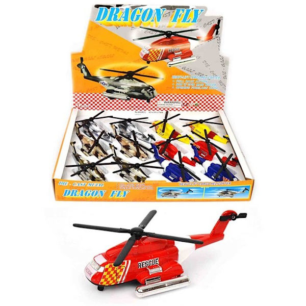 Helikopter med pullback Brun camouflage Brun camouflage