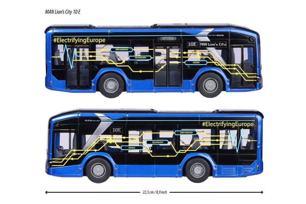 Majorette MAN Lion's City 10 E Buss Metall multifärg