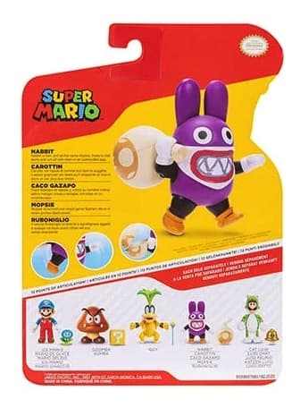 Super Mario Figur 10cm W42 Nabbit with Bag multifärg