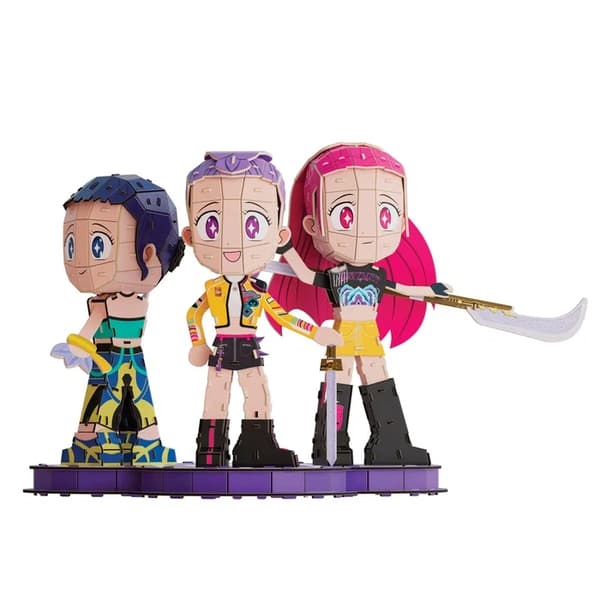 K-Pop Demon Hunters 4D Build Pussel Huntrix Chibis