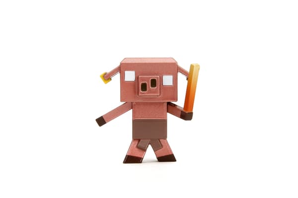 Minecraft Legends Metallfigur 1-pack 2,5” Piglin Blaze Runt multifärg