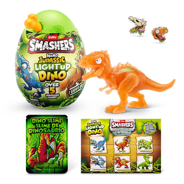 Zuru Smashers Nano Jurassic Light up Dino multifärg