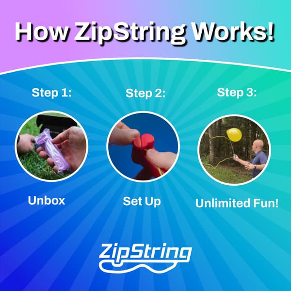 Zipstring multifärg