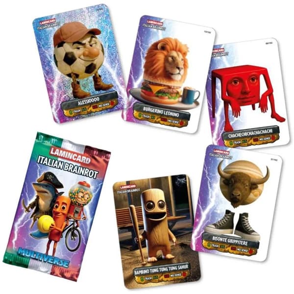 Lamincard Italian Brainrot Booster Multiverse MultiColor