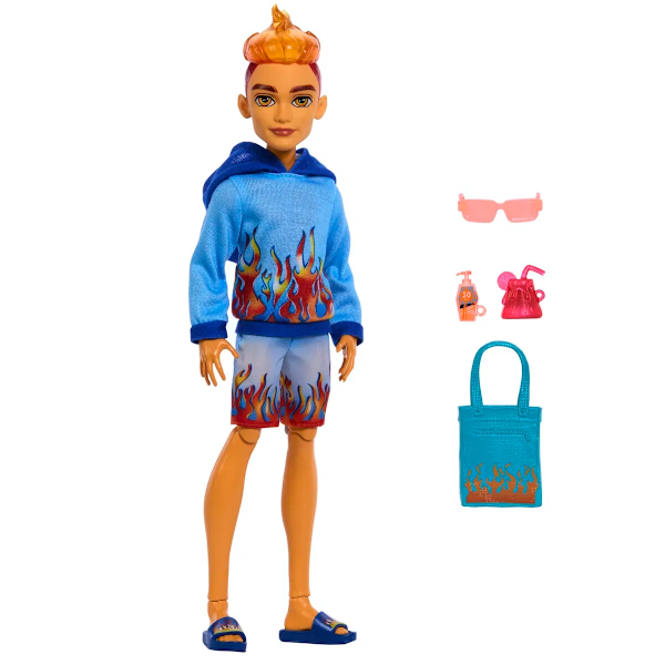 Monster High Scare-adise Island Heath Burns Docka multifärg