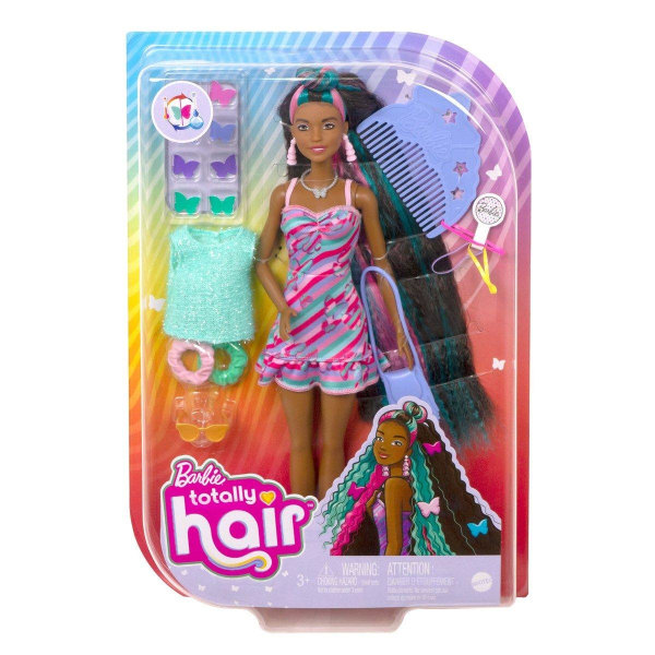 Barbie Totally Hair Doll Lila multifärg