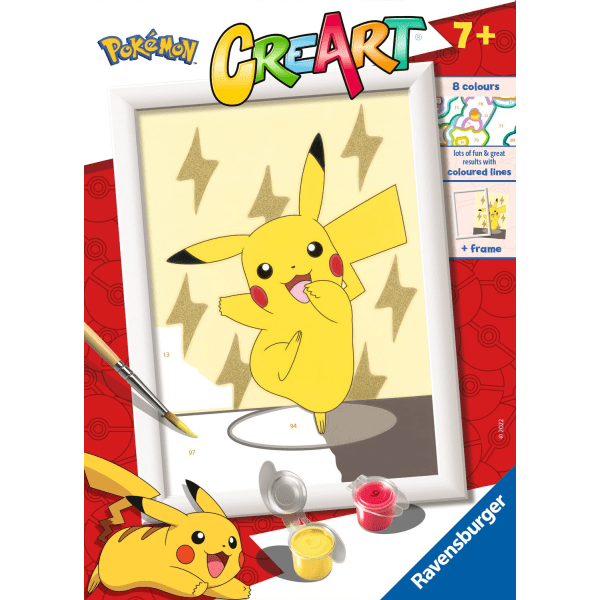 CreArt Pokemon Pikachu Måla efter nummer multifärg