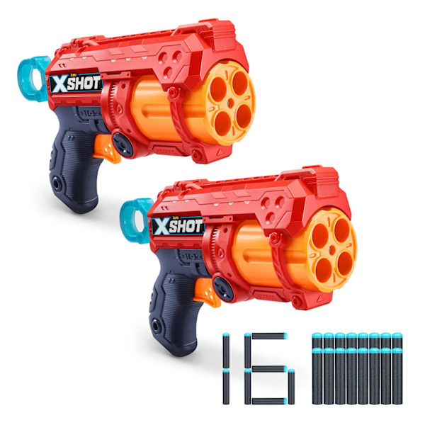 X-Shot Combo Blaster Pack 2x Fury 4 multifärg