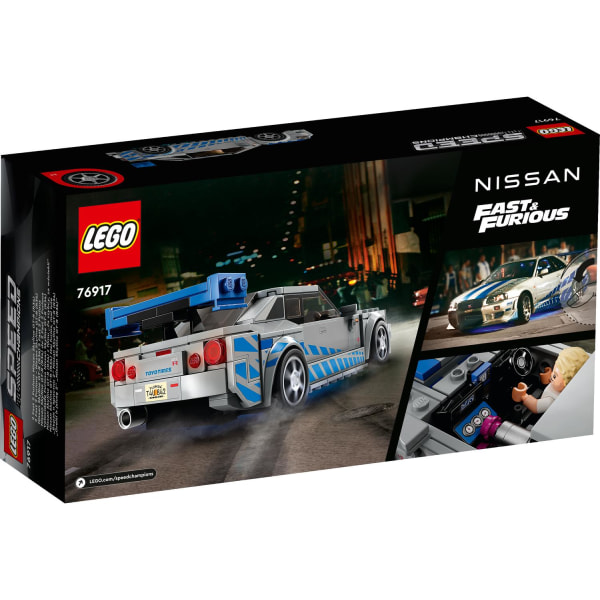 LEGO® Speed Champions 2 Fast 2 Furious Nissan Skyline GT-R (R34) 76917