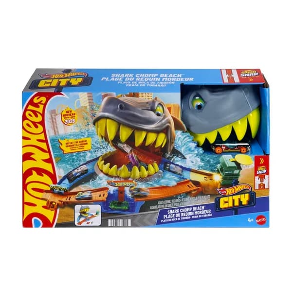 Hot Wheels City Shark Chomp Beach multifärg