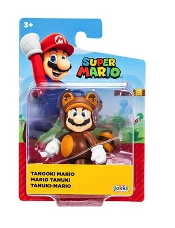 Super Mario Figur 5cm W58 Tanooki Mario multifärg