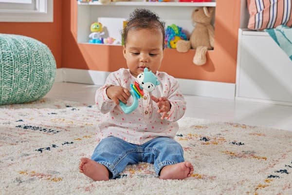 Fisher Price Aktivitetsleksak Shake & Rattle Leopard multifärg