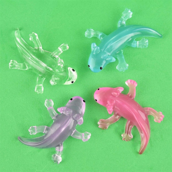 Squeeze Soft Stretchy Axolotl 7cm Blå Blå