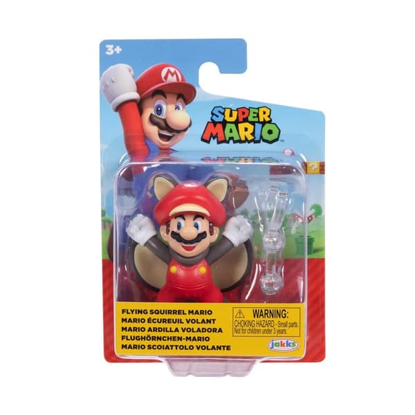 Super Mario Figur 5 cm W48 Flying Squirrel Mario multifärg
