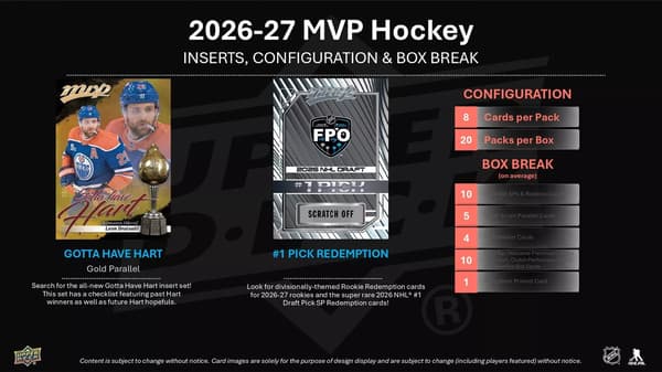 Upper Deck mvp NHL 2026-27 Hobby Booster multifärg