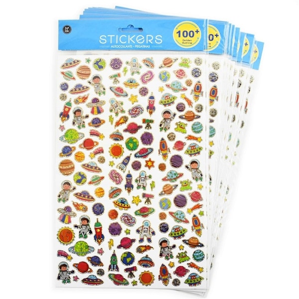 Stickers Rymden 100+ multifärg