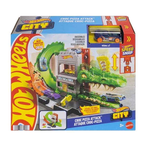 Hot Wheels City Croc Pizza Attack multifärg
