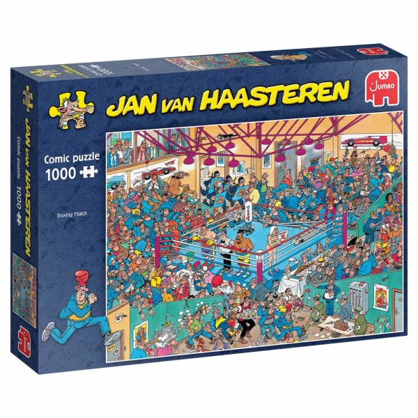 Jan Van Haasteren Boxing Match Pussel 1000 bitar 82029 multifärg