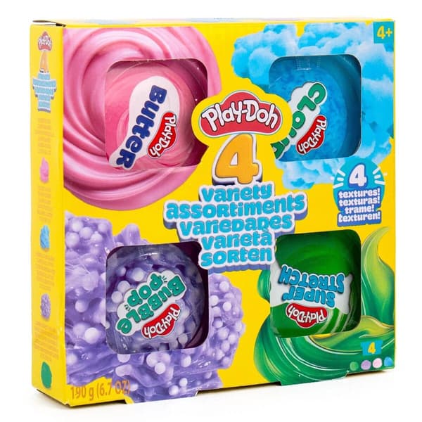 Play-Doh 4-pack Variety Textures multifärg