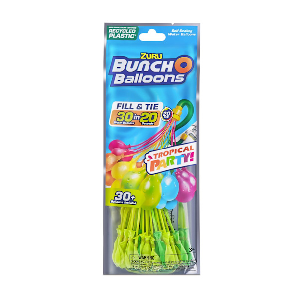 Bunch O Balloons Tropical Party 1-pack Vattenballonger multifärg