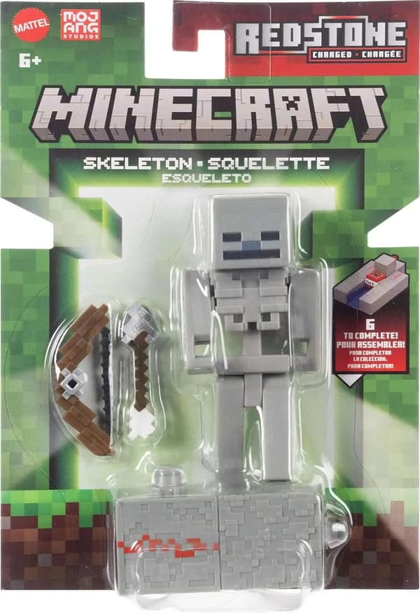 Minecraft Redstone Figur Skeleton multifärg