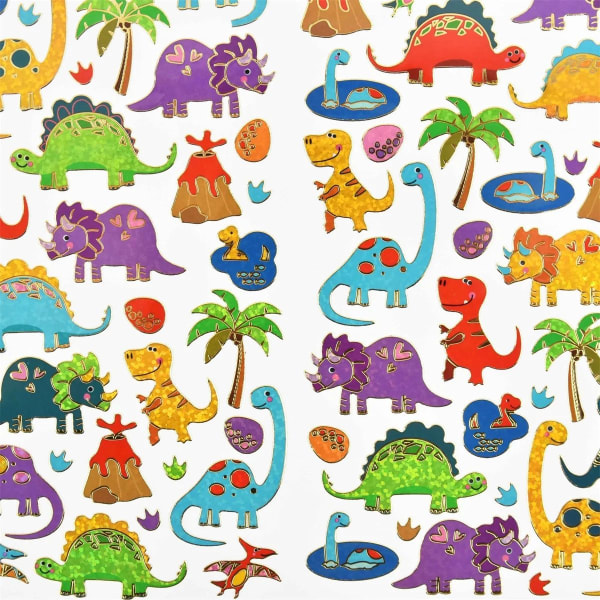 Stickers Dinosaurier 100+ multifärg