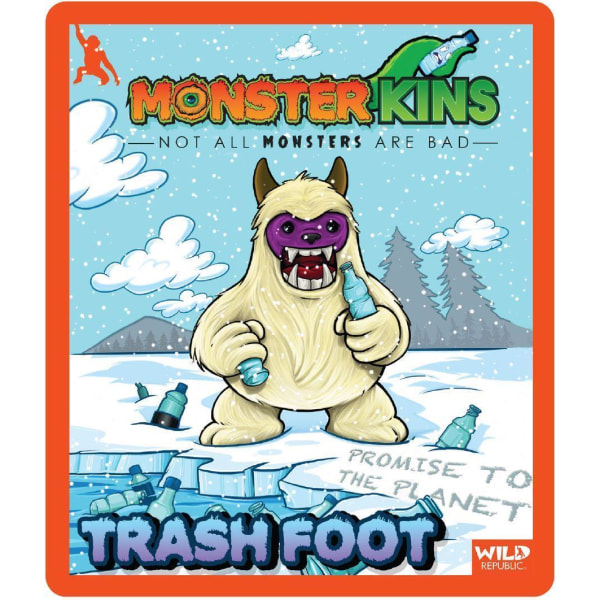 Wild Republic Ecokins Monster Kins Trash Foot multifärg