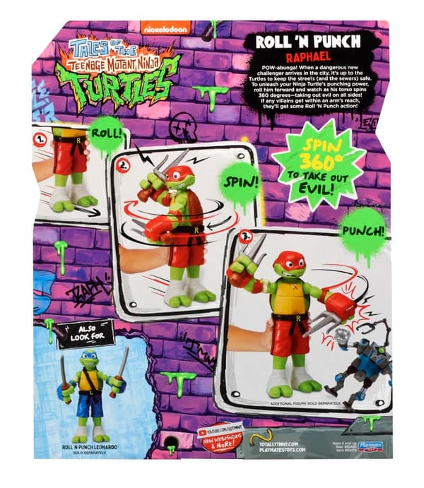 Turtles Roll n Punch Figur 30cm Raphael