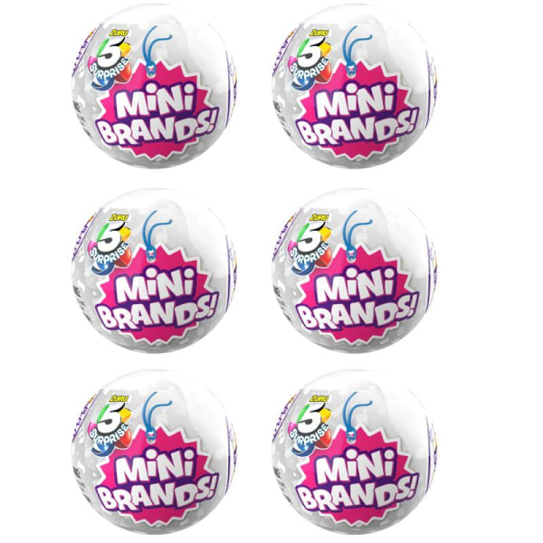 5 Surprise Mini Brands Shopping 6-pack multifärg