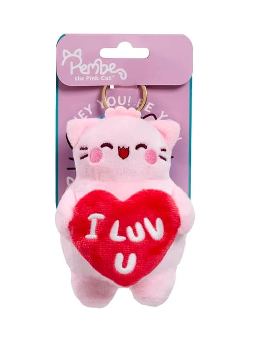 Pembe Nyckelring Plush 12cm I Love You multifärg