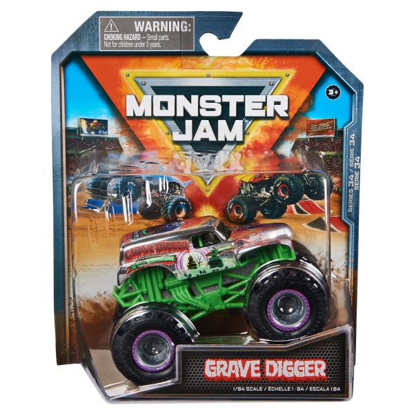 Monster Jam 1:64 Series 34 Grave Digger multifärg